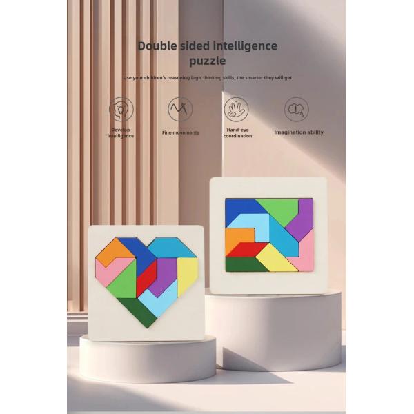 Wholesale New Product Colorful Shape Matching Board Wooden Puzzle Board Montessori Educational Toy for Kids