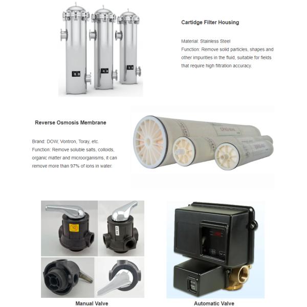 1000LPH RO Brackish Water Treatment Plant High Salty Water Purifier