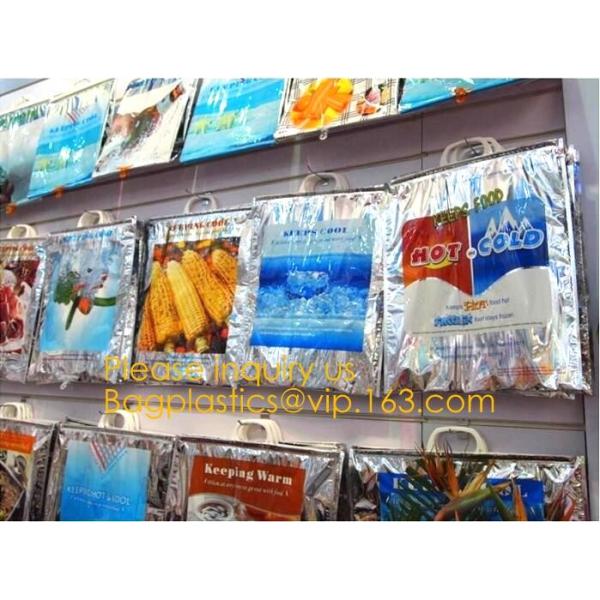 Aluminum Foil Food Use Disposable Cooler Bag Insulated Thermal Bag Organizer Storage Frozen Lunch Bag bagease bagplastic