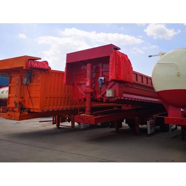 60 Tons 2 Axles Cargo Super Link Semi Trailer Delivery for Sands and Stones
