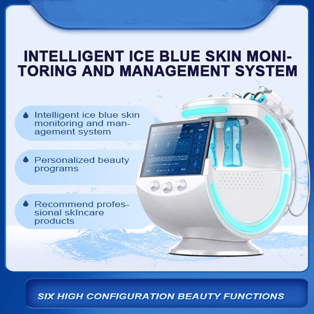 Buy cheap OEM ODM Facial Skin Care Machines , Ice Blue 7 In 1 Hydra Facial Machine from wholesalers