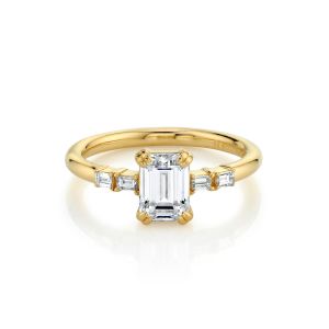 Quality Pure Gold Wedding Natural Diamond Ring Wedding Solid 14k / 18k Gold for sale