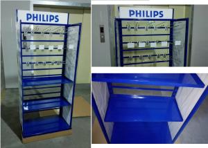 Quality Metal Tube Frame Branded Display Stands With Customized Graphic Sign Versatility for sale