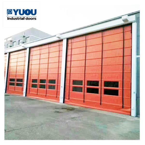 Belt Stacking Fast High Speed Roller Shutter Door 10m Height Automatic 1.50kw Motor