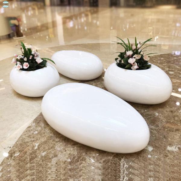 Lightweight Grey Fiberglass Resin Outdoor Furniture Set Fiberglass Table Chair Sets