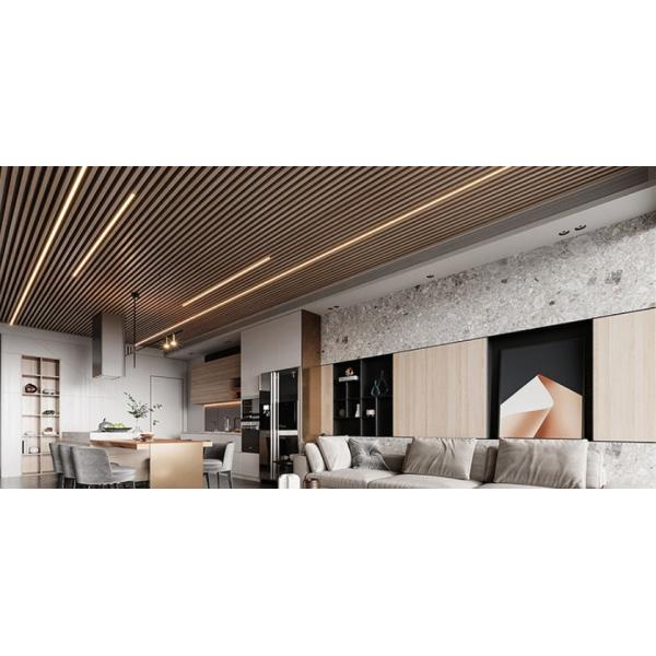 Interior Decoration Fluted Wall Panels Wooden Grain Design and Textured Wooden Grains