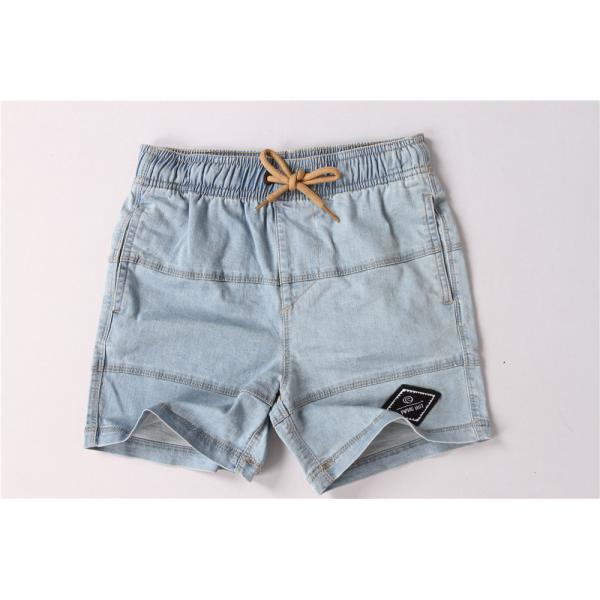 Light Blue Junior Kids Denim Shorts 95% Cotton 5% Spandex