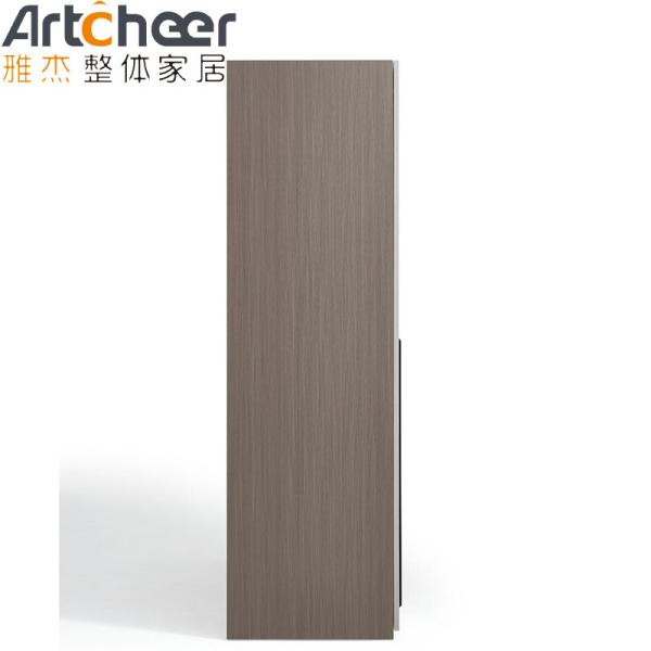 Bedroom Furniture Modern light grey wardrobe Closet Design with Clothes Hanger and Two Doors