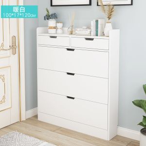 Quality OEM Waterproof Shoe Rack , 126cm Height Narrow Shoe Cabinet for sale