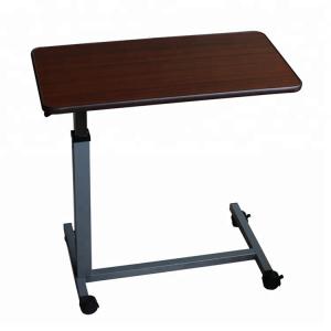 China CE ISO9001 Adjustable Height Hospital 1010mm Over Bed Tray Table on sale
