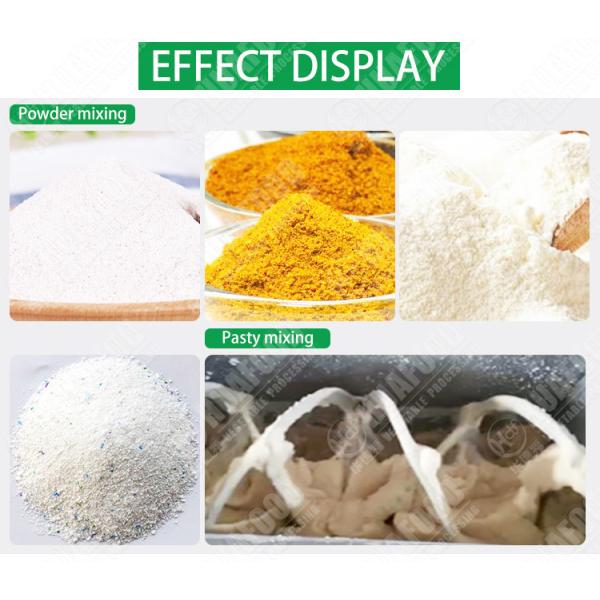 2000L/Time 3kw Dry Powder Horizontal Ribbon Blender