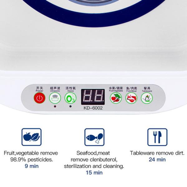 12.8L 100W Ultrasonic Ozone Fruit And Vegetable Washer Ultrasonic Food Washer