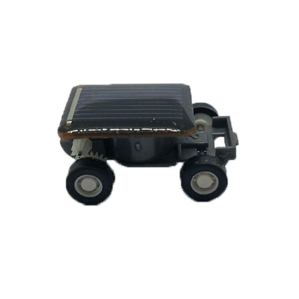 Black Vibratory Educational Solar Panel Small Mini Solar Car Toy for Children Kids