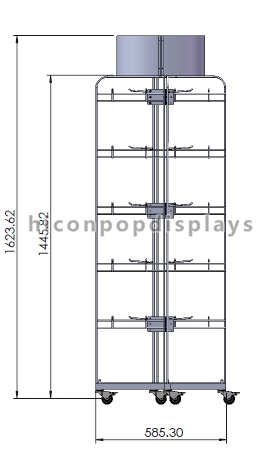 Metal Accessories Display Stands 6mm Wire For Lithium Battery