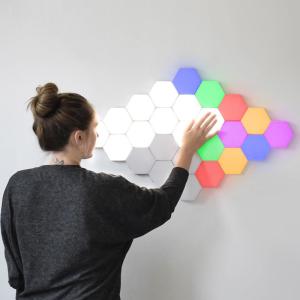 Quality Touch Sensitive RGB LED Panel Light With Hexagonal Modern Appearance for sale