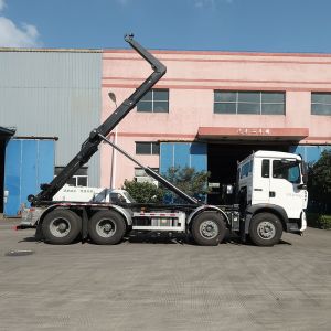 Rear Loader Detachable Garbage Truck Refuse Collection Hook Lift Bin Truck