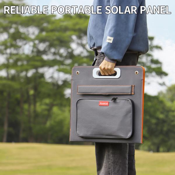 Lightweight 18V 50W-250W Fold Away Solar Panels For Outdoor Camping Power Supply