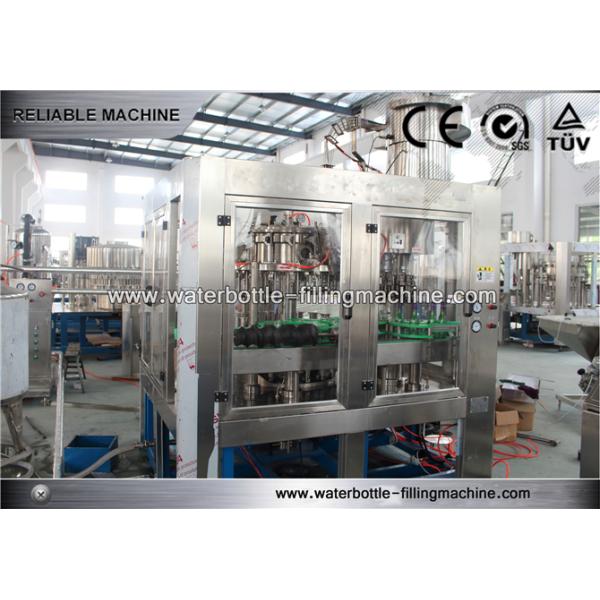 Gravity Aseptic Glass Bottle Filling Machine Monoblock For Beverage , Purified Water