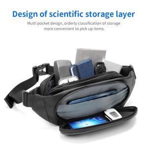 Casual Polyster Anti Theft Waist Bag Slash Proof Waist Pack 30*16*11cm