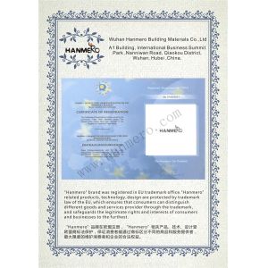 Wuhan Hanmero Building Material CO., Ltd Certifications