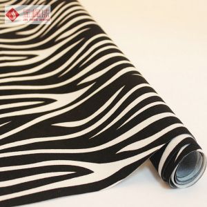 Quality Plain Striped Velvet Upholstery Fabric Flocking Polyester Non Woven for sale