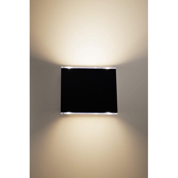 Cube Outdoor Solar Powered Garden Lights Matte Black Wall Light 2700K Rechargeable