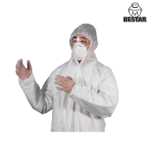 Dustproof Disposable Painting Coveralls Spp PE Medical Coverall Suit