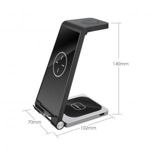 Quality Case Friendly 7.5watt Qi Wireless Charger Stand For Android Phones  Iwatch for sale