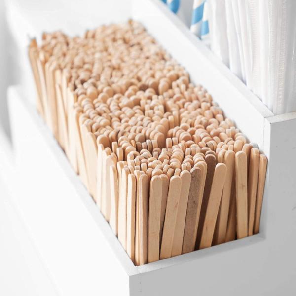 140mm Disposable Wooden Stirrer Coffee Bar Drink Stirrer For Bars Restaurants