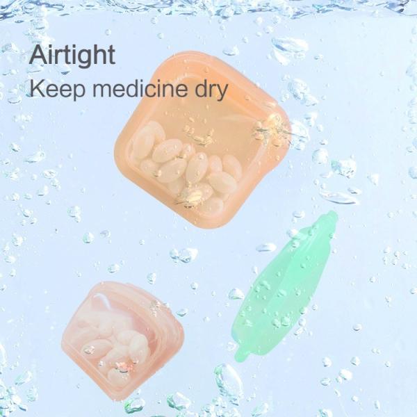 Small Reusable Silicone Food Storage Bag – BPA-Free, Leakproof, Dishwasher Safe, Microwave & Freezer Friendly – Perfect For Snacks, Baby Food, Travel,