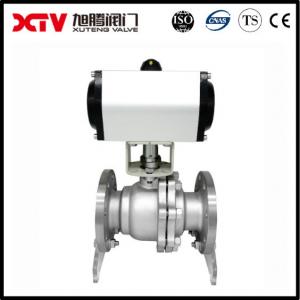 China Straight Through Type High Platform Flanged Floating Ball Valve 150LB for Oil and Gas on sale
