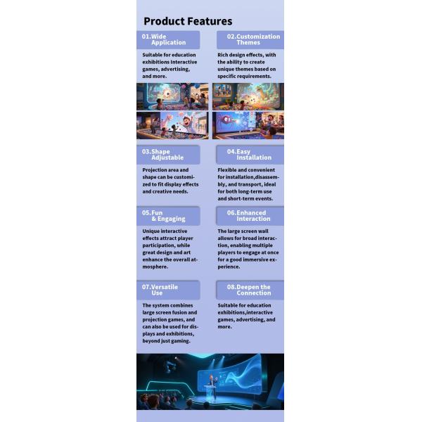 Customized Large Wall Interactive Games Immersive Dynamic Capture For Science Centers