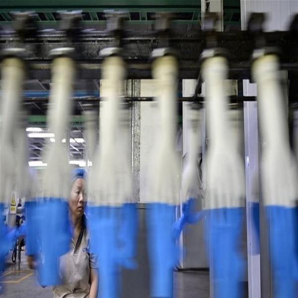 60kW Disposable Long Latex Gloves Production Line 200 Meters