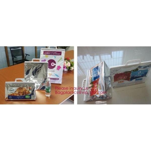 Aluminum Foil Food Use Disposable Cooler Bag Insulated Thermal Bag Organizer Storage Frozen Lunch Bag bagease bagplastic