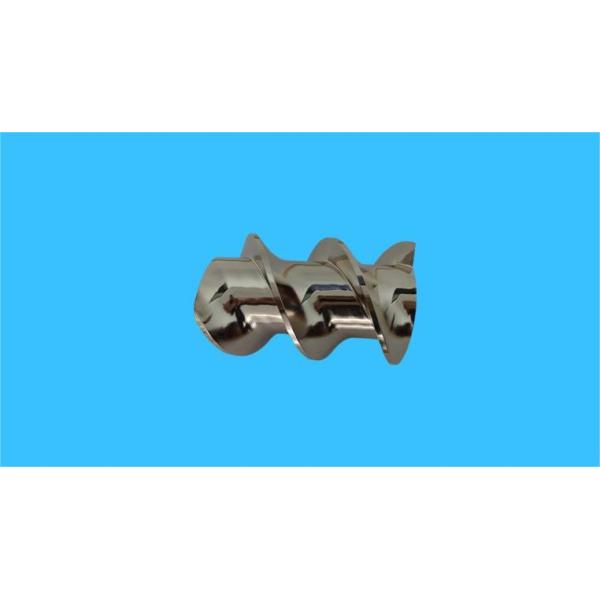 Twin Screw Extruder Granulator Accessories Meshing Covey Screw Parts From 12mm - 300mm