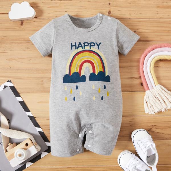 High Quality Baby 100% cotton overall romper Summer new children's short sleeve cloth Baby dresses cartoon jumpsuit body