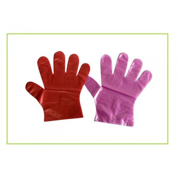 Polyethylene Disposable Plastic Hand Gloves Customzied Color For Food Serving