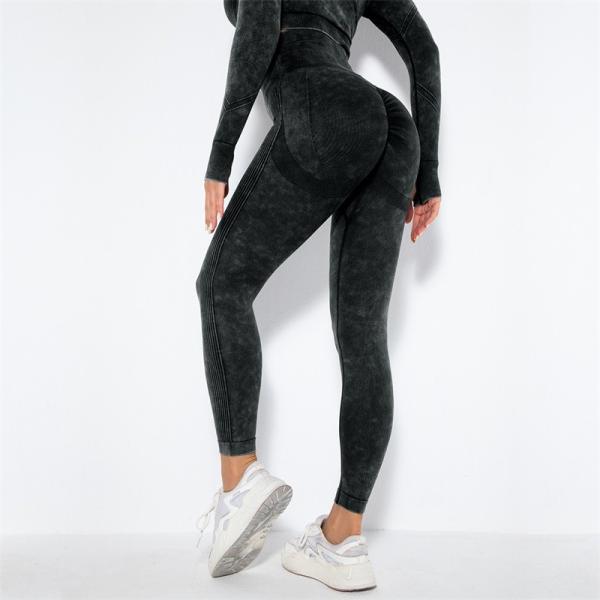 Washed Gym Scrunch Butt Leggings Seamless Big Booty Workout Gym Pants