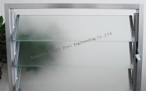 T5 T6 Aluminum Exterior Storm Windows , 6063 Aluminium Louver Window