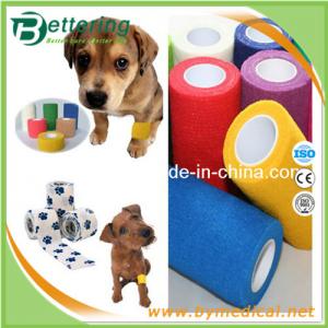 Quality Non woven Veterinary Bandage Pet bandage wrap cohesive elastic bandage for sale