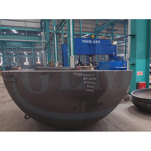 Carbon Steel Segmented Tank Heads , Hemispherical Dish Heads