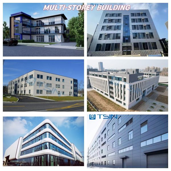 Prefabricated Steel Mall Building Portal Frame Q235B Q355B