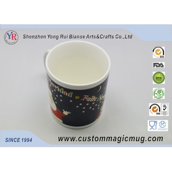 Magic 11oz Color Changing Mugs , Christmas Gift Personalized Mugs For Kids