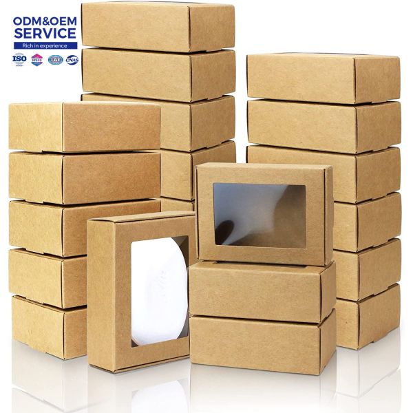 Box Corrugated Board Folders for Candle Jewelry Display Packaging Foldable Kraft Paper Jewelry Display