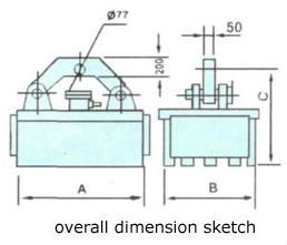 MW42 Electromagnetic Lifting Device , Magnetic Lifting Tool Strong Attracting Force