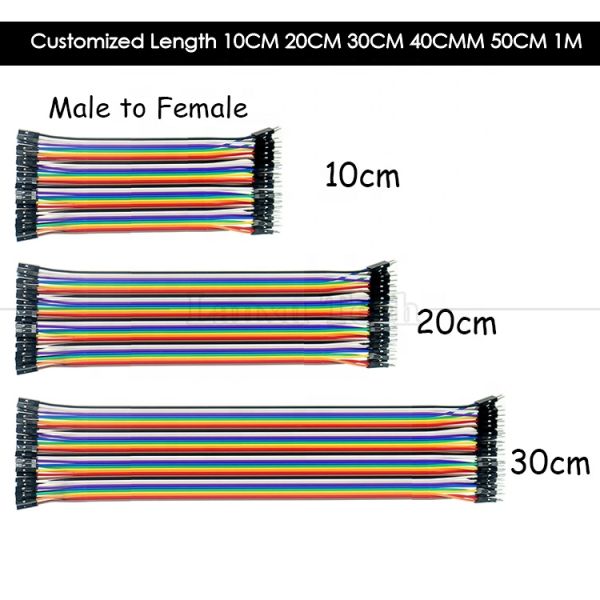 40 PIN Male Female to Male Female Dupont GPIO Cable Breadboard Jumper Wire for Arduino