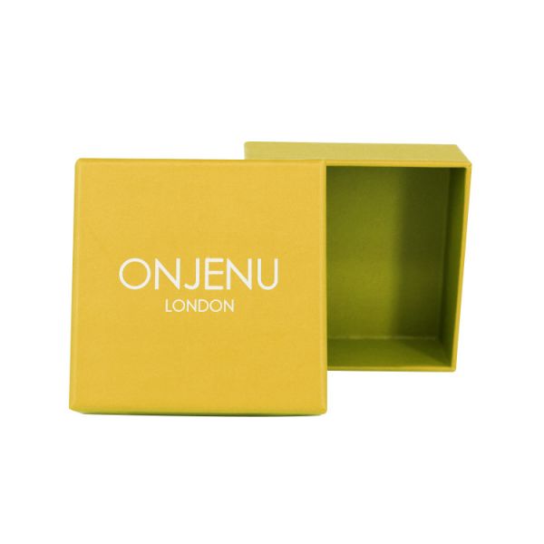 Art Paper Custom Cardboard Jewelry Box For Gem Stone Bangle Packaging With Sponge Insert