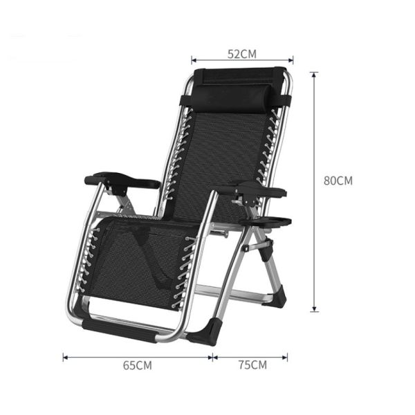 Versatile Folding Lounge Chair Comfortable Sleep Chair for Camping and School