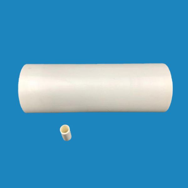 White Zirconia Ceramics Rod Tube 12 Impact Resistance Ratio Used For Plunger Machine