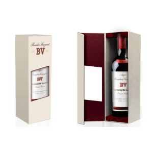 Reusable SBS Board Single Bottle Boxes With Clear Acetate Window